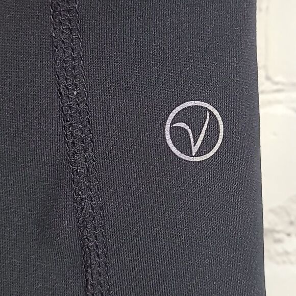 Women's Legging Capri Black & Pink Space Dye Crop Yoga Pant Workout Activewear - Picture 7 of 9